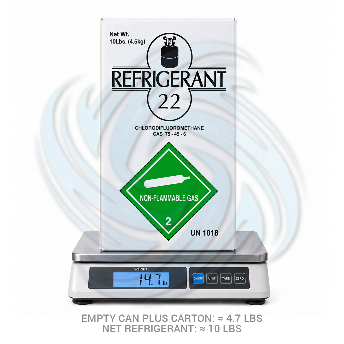 10 lb R22 Refrigerant Cylinder for Commercial Refrigeration