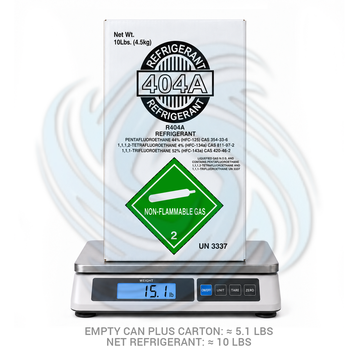 10 lb R404A Refrigerant Cylinder for Commercial Refrigeration
