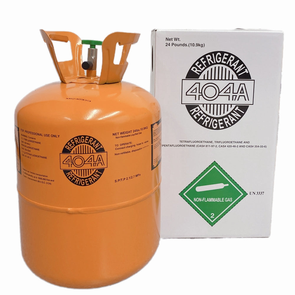 40pcs 24Lb R404A Refrigerant Freon for Refrigeration Equipment - Steel Cylinder Packaging Tank
