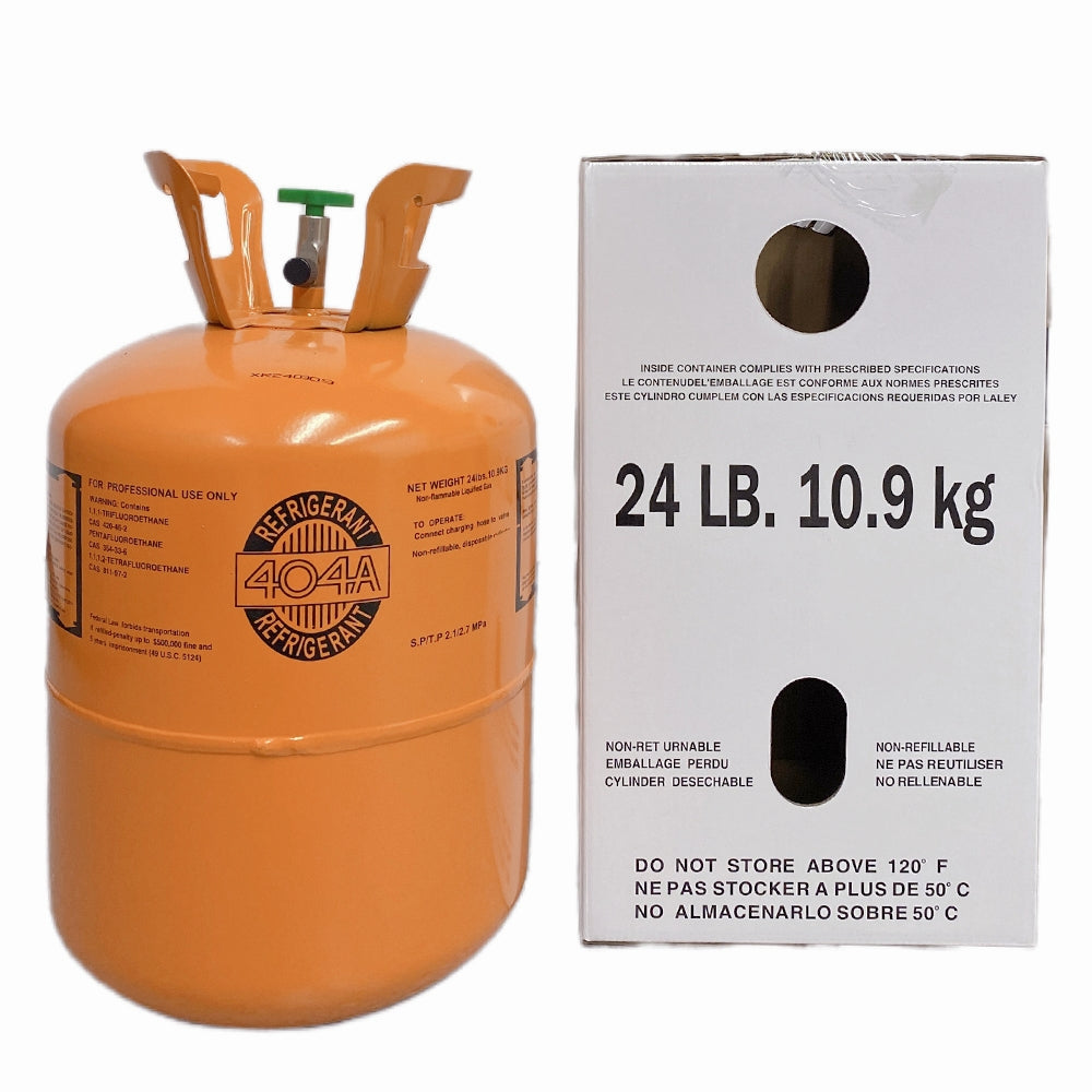40pcs 24Lb R404A Refrigerant Freon for Refrigeration Equipment - Steel Cylinder Packaging Tank