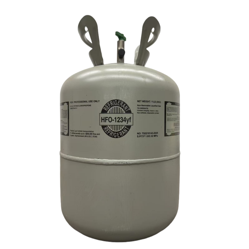11LB R1234yf Refrigerant Freon for Air Conditioners - Steel Cylinder Packaging Tank