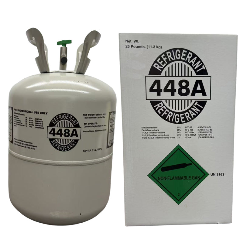25LB R448A Refrigerant Freon for Air Conditioners - Steel Cylinder Packaging Tank