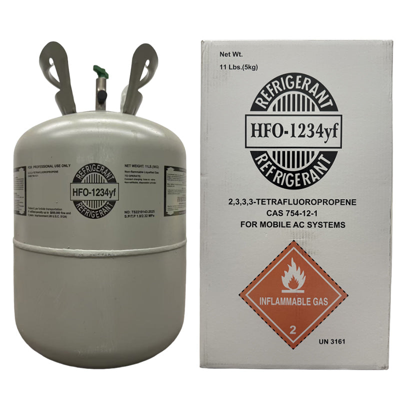 11LB R1234yf Refrigerant Freon for Air Conditioners - Steel Cylinder Packaging Tank