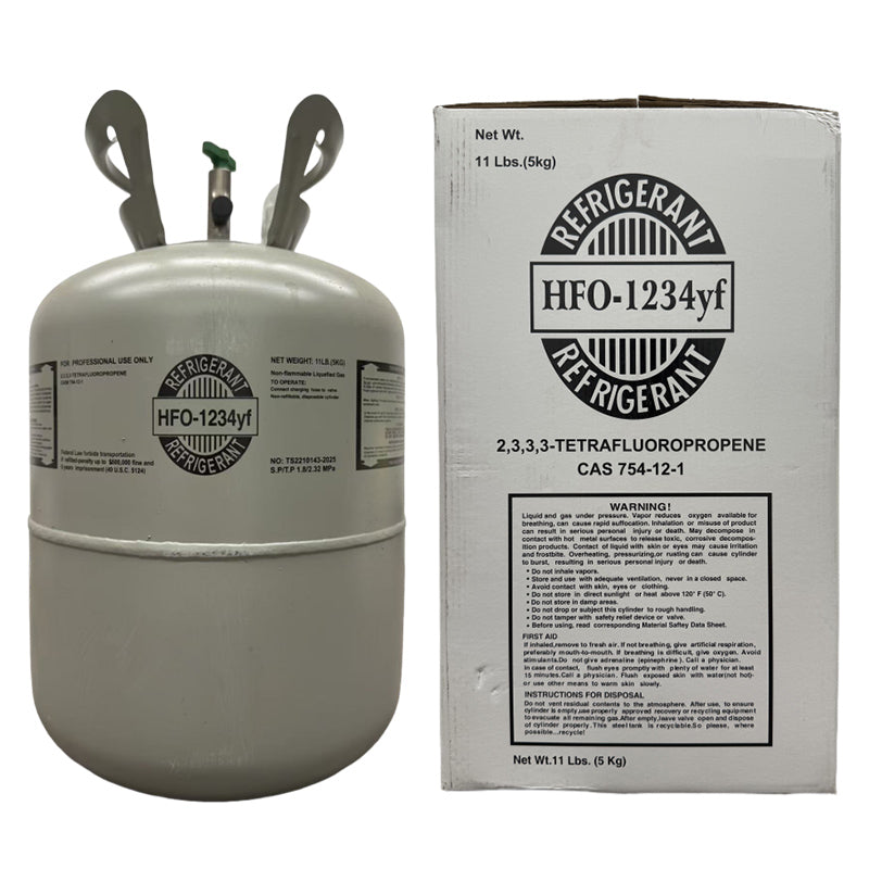 11LB R1234yf Refrigerant Freon for Air Conditioners - Steel Cylinder Packaging Tank