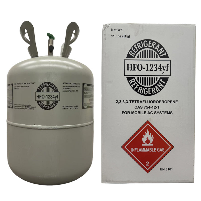 11LB R1234yf Refrigerant Freon for Air Conditioners - Steel Cylinder Packaging Tank