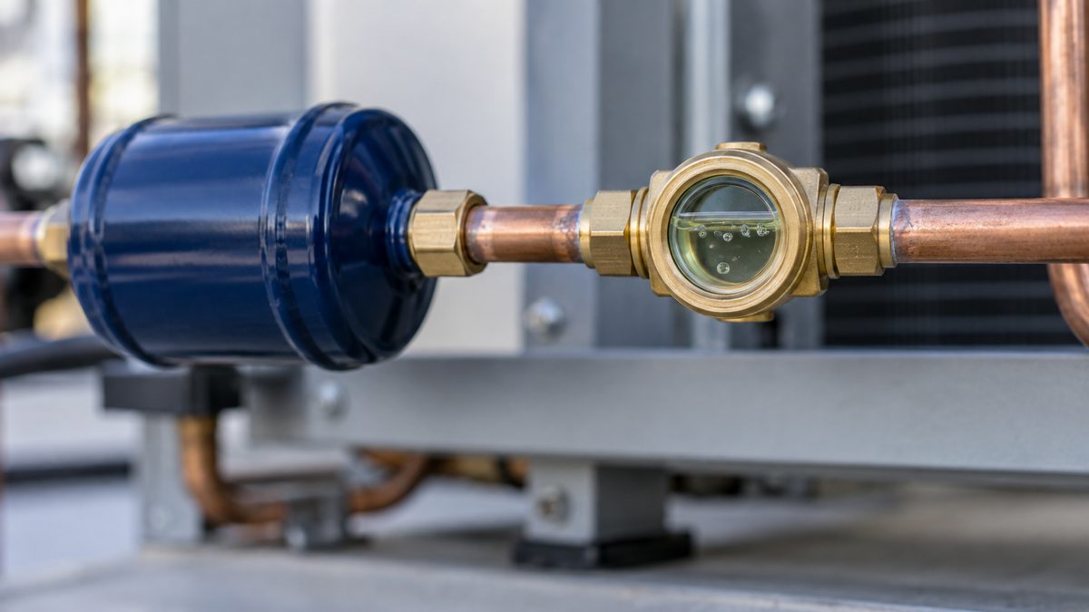 Bubbles in a Refrigerant Sight Glass: Is the Charge Low?
