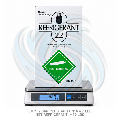 10 lb R22 Refrigerant Cylinder for Commercial Refrigeration