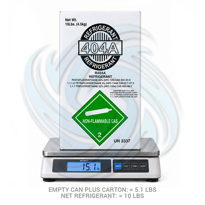 10 lb R404A Refrigerant Cylinder for Commercial Refrigeration