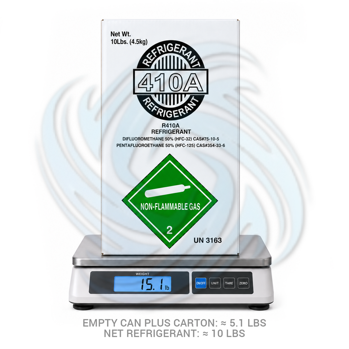 10 lb R410A Refrigerant Cylinder for HVAC & Heat Pumps
