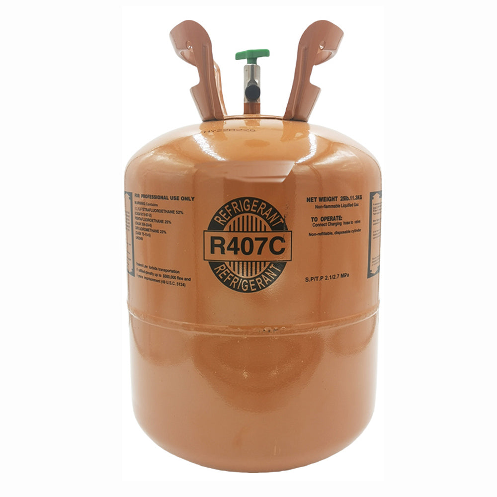 25LB R407C Refrigerant GAS High-Performance for HVAC Refrigeration Sys ...