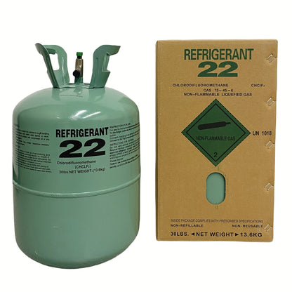 30Lb R22 Refrigerant Steel Cylinder Packaging for Refrigeration Equipment Air Conditioners