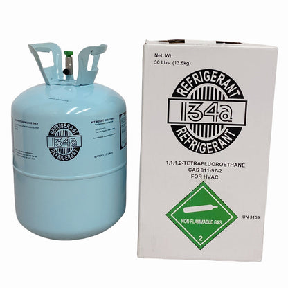 （US STOCK）R134A 30Lbs Refrigerant Freon Steel Cylinder Tank Packaging Application for Air Conditioners