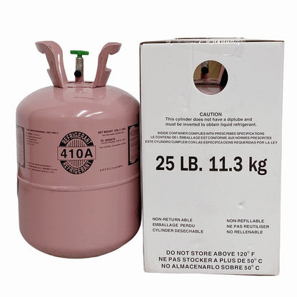 R410A Refrigerant Freon Steel Cylinder Packaging 25Lb Tank Cylinder for Air Conditioners