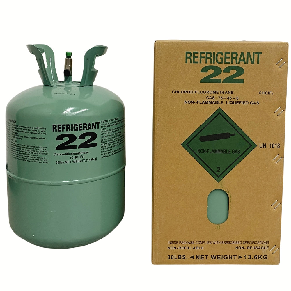 30Lb R22 Refrigerant Steel Cylinder Packaging for Refrigeration Equipment Air Conditioners