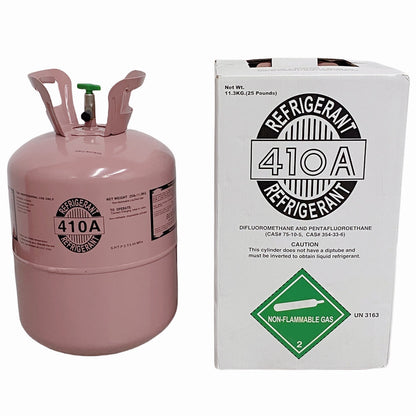 R410A Refrigerant Freon Steel Cylinder Packaging 25Lb Tank Cylinder for Air Conditioners