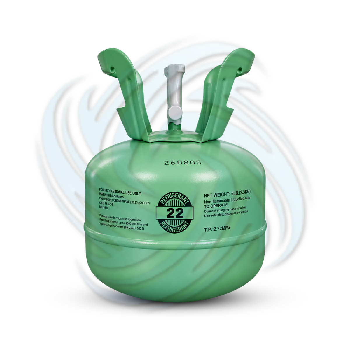 5 lb R22 Refrigerant Cylinder for Commercial Refrigeration