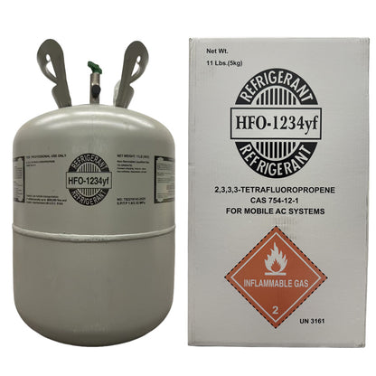 11LB R1234yf Refrigerant Freon for Air Conditioners - Steel Cylinder Packaging Tank
