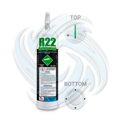 1.5 lb R22 Refrigerant Cylinder for HVAC & Refrigeration