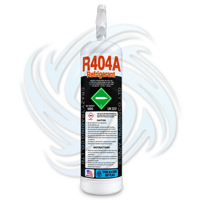 1.5 lb R404A Refrigerant Cylinder for Commercial Refrigeration