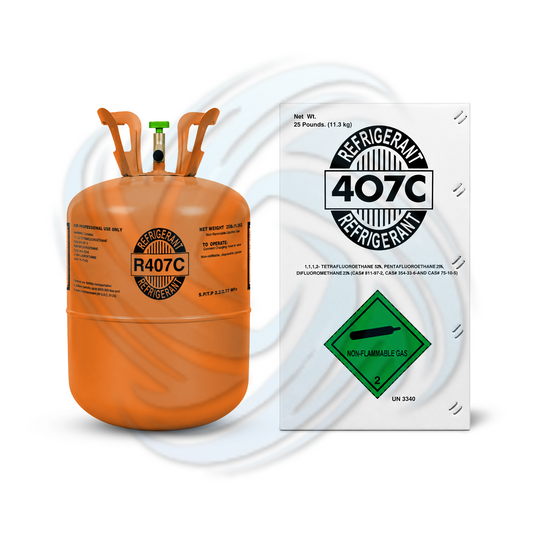 25 lb R407C Refrigerant Cylinder for HVAC & Refrigeration