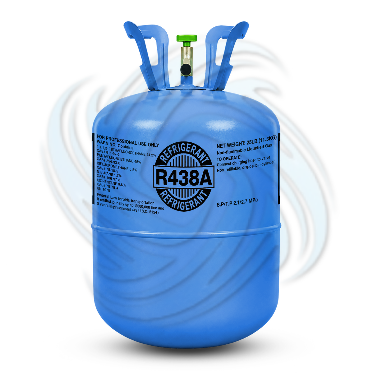 25 lb R438A Refrigerant Cylinder for Commercial Refrigeration